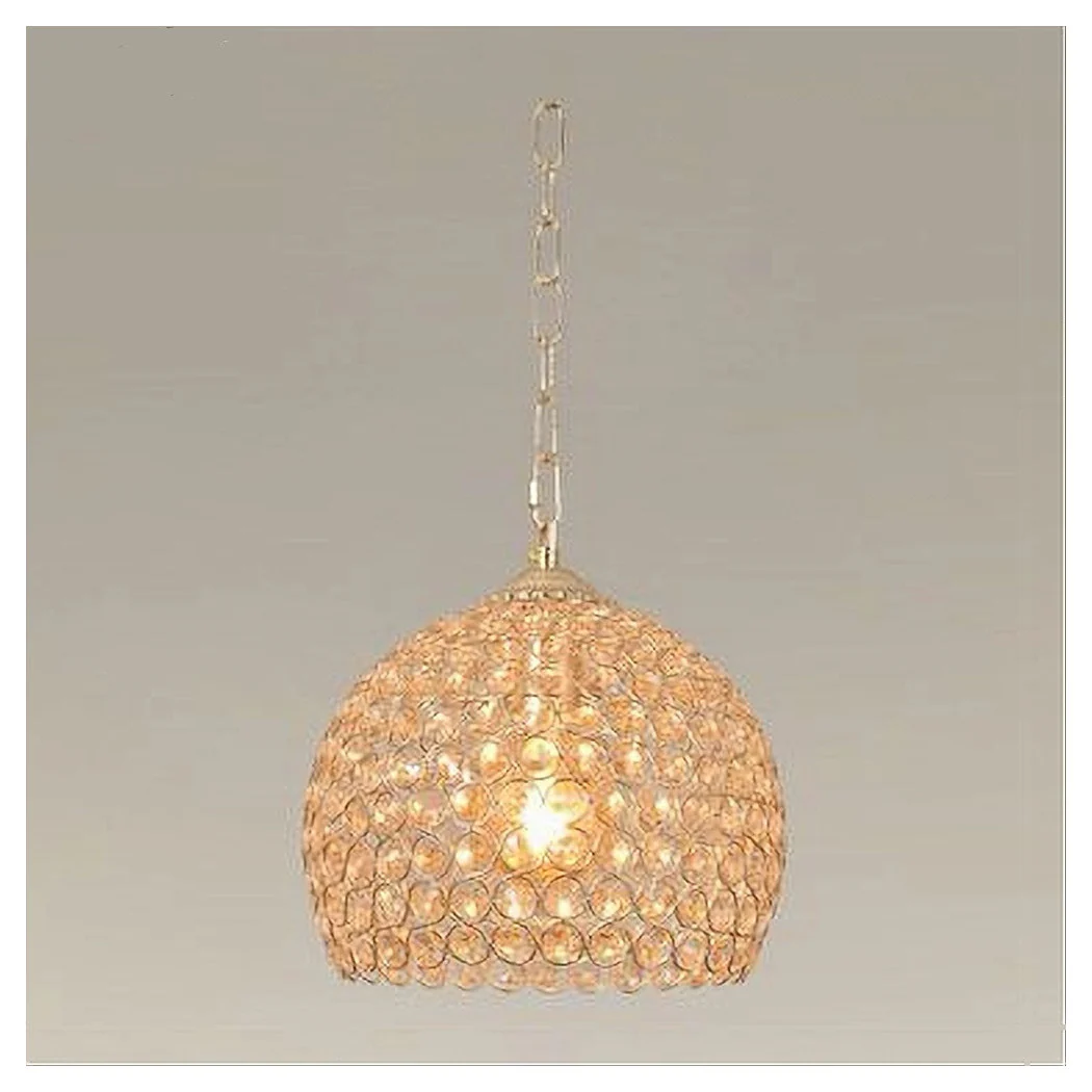 Lámpara de cúpula redonda de araña redonda de la lámpara de esfera medio E27 Gold 32347