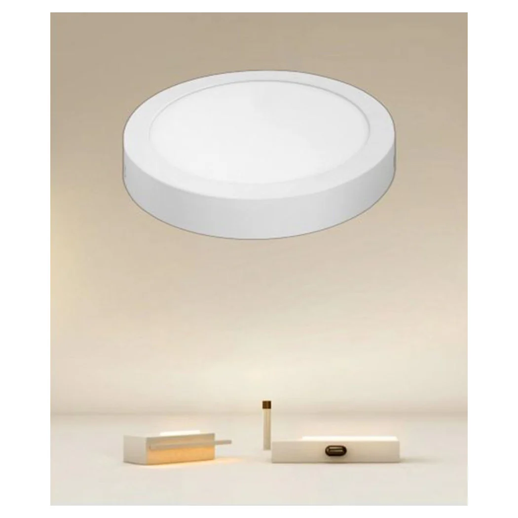 LED 18W LIGHT LIGHT LIGHT 3000K-6500K Techo redondo Muro de techo 1980LM Interruptor 00144