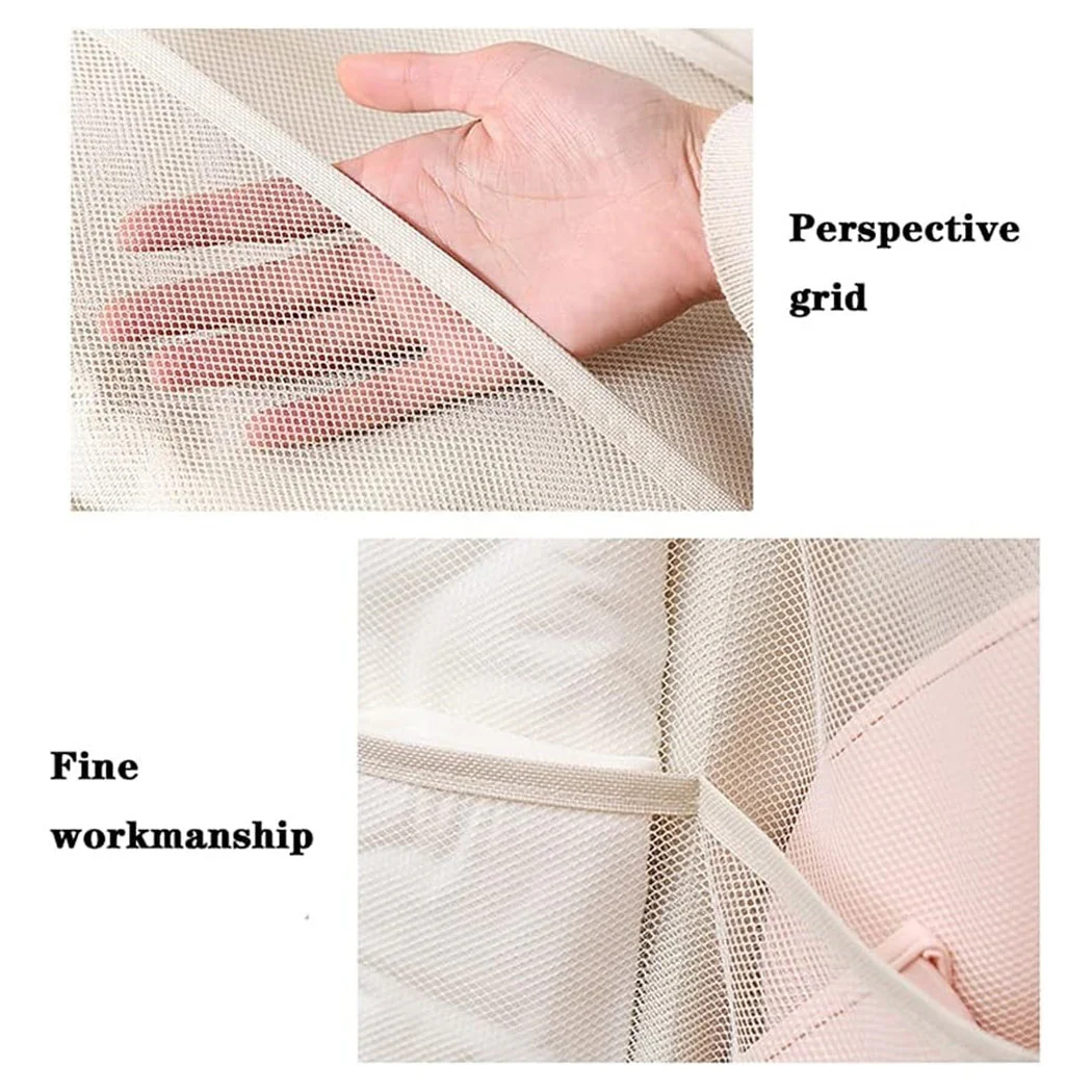 Bolso a prueba de pared Organizador de gabinete lavable con gancho de metal 30 bolsillos