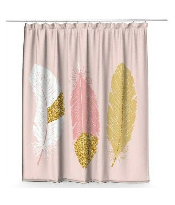 Cortina de ducha Bañera Blanca Galaxia 180 x 200 cm con 12 anillos 87585