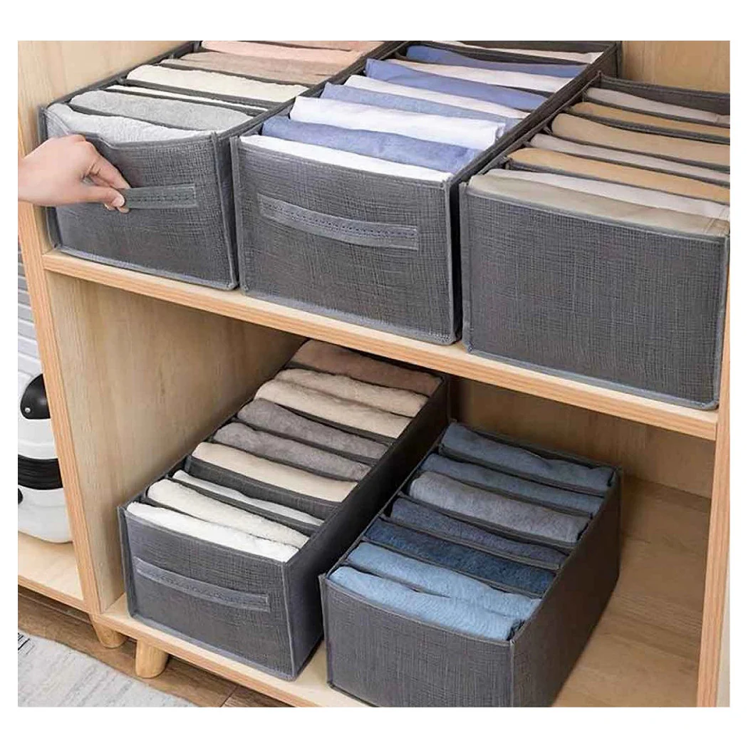 Organizador Guardar Gabinetes de visualización Plegable 9 compartimentos Contenedor 44x20x30cm 87404