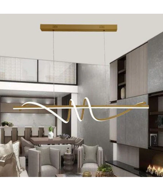 TELEA LED MODERN TO SEMICERCHIO 100W TO SOSPENSION LUCE 4000K 70CM ORO 33450