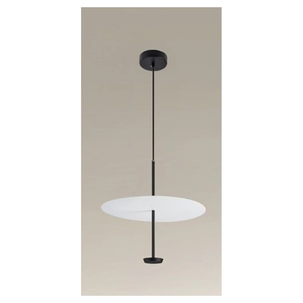 18500K Luz colgante araña LED 18W disco placa placa blanco negro redondo 33184