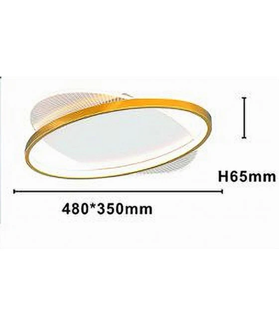 PLAFONIERA CON CENTRAL CRISTAL MODERN 50 CM LED LAMPADARIO LUCE 6500K 08364