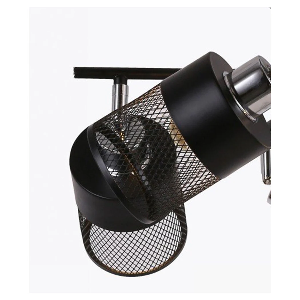 Lámpara de luz de techo de techo con 5 lámparas E27 Lámparas en Metal 00280