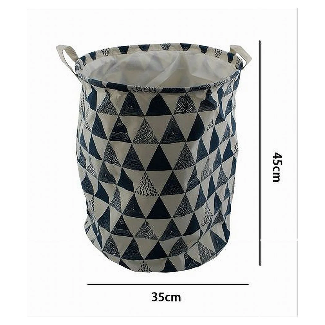 Titular de la cesta Ropa de suciedad Ropa Plegable Triángulos Motif 35x45cm 10476
