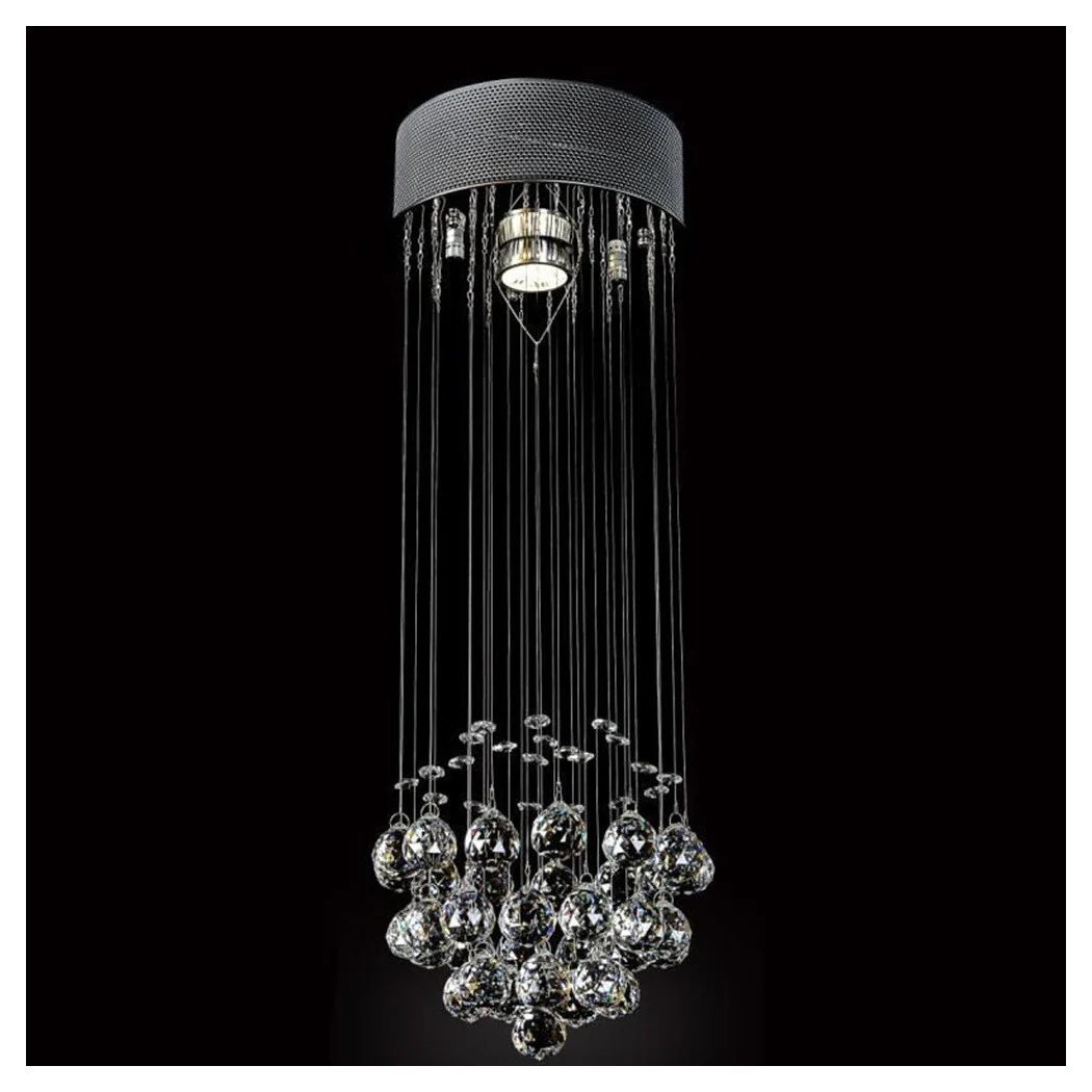 Lámpara de araña con cristales lámpara de gota de techo gu10 colgante suspensión 90620