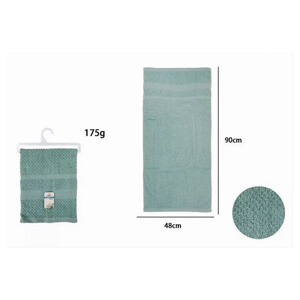 Toalla facial en algodón suave 48x90 cm 175gr Celeste Color 79497