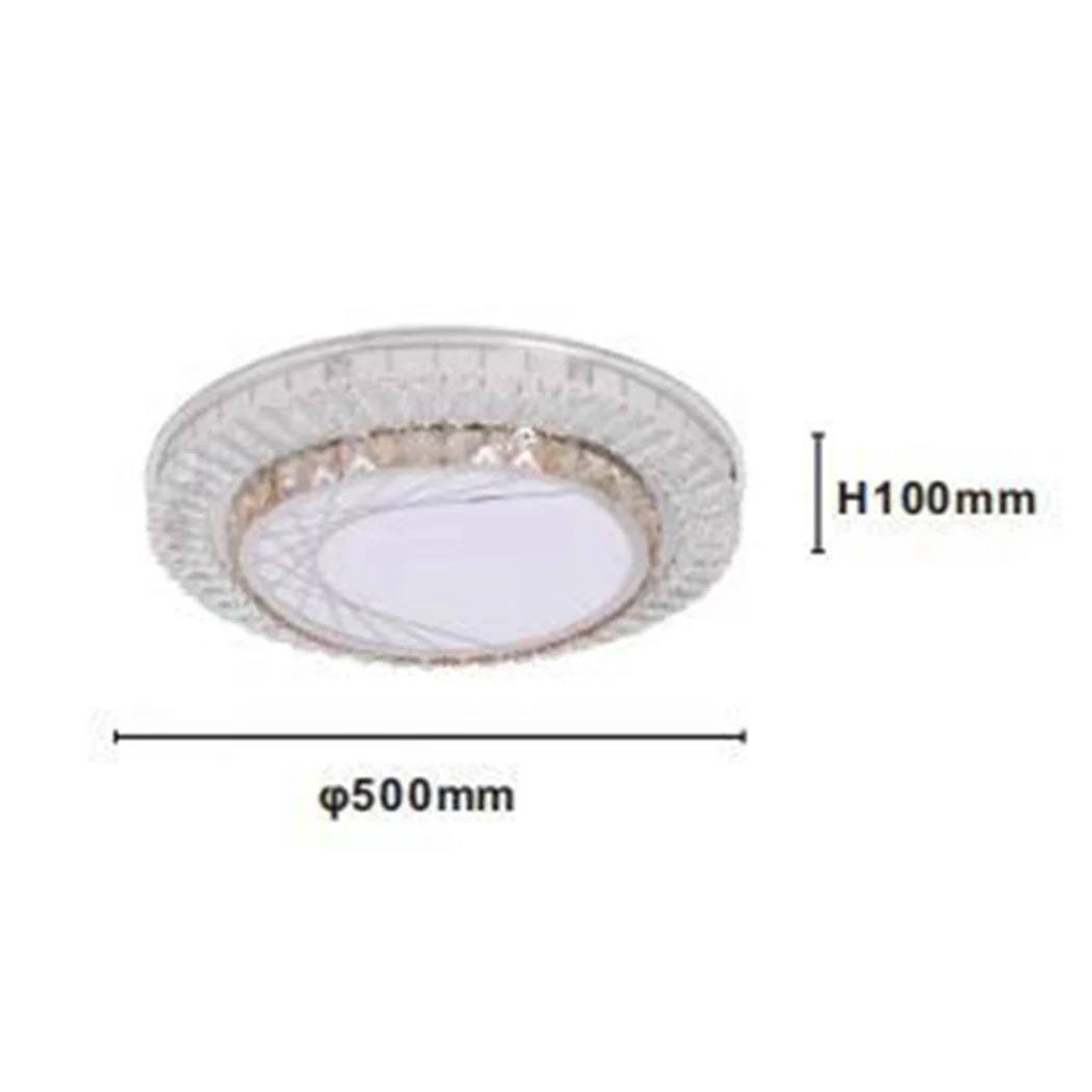 Luz de techo de techo 65W Ø50cm LED CHISTALS CRISTAL CRISTAL LIGHT 08034
