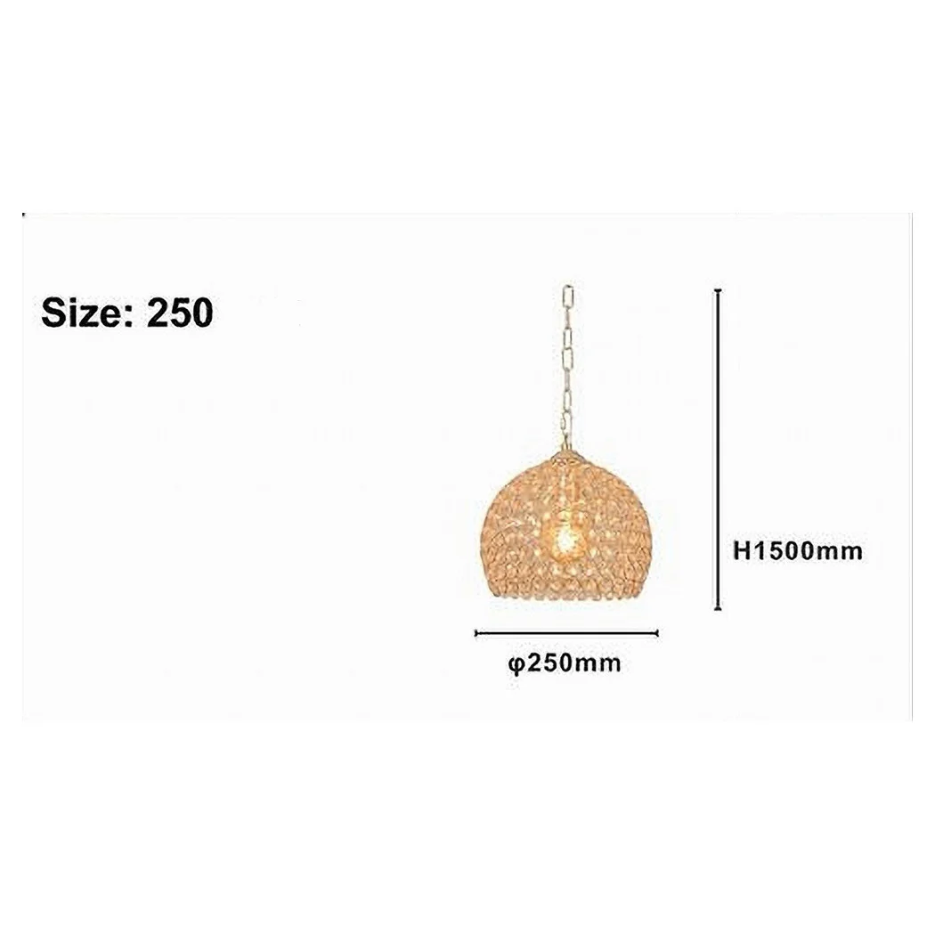 Lámpara de cúpula redonda de araña redonda de la lámpara de esfera medio E27 Gold 32347