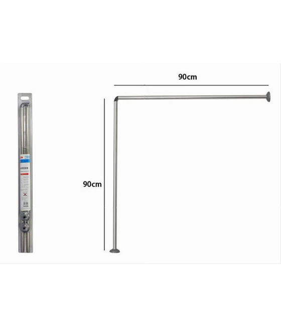 Esquina de la cortina de la ducha universal de la esquina con subastas 90x90 cm de plata 79520