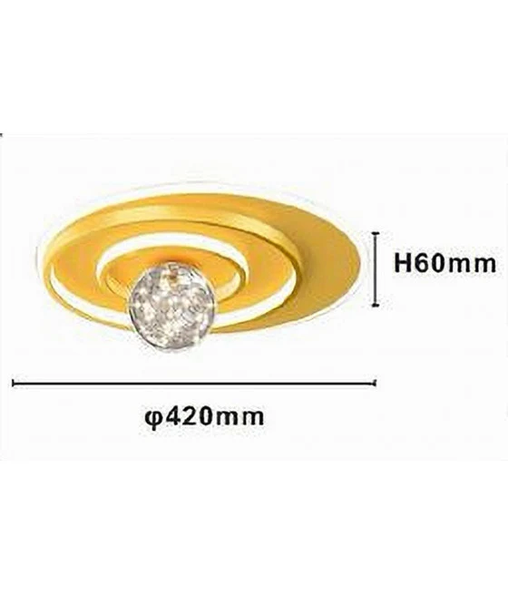 Techo Techo Luz de techo 45 vatios Efecto de la corteza Frío 6500K IP20 FST-40A2535