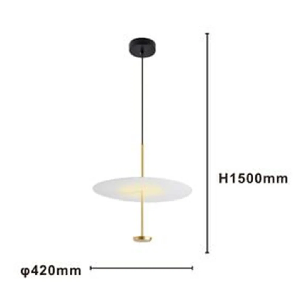 Colgante de luz Chandelier 4000K LED 18W disco lampana de oro blanco ronda 33191