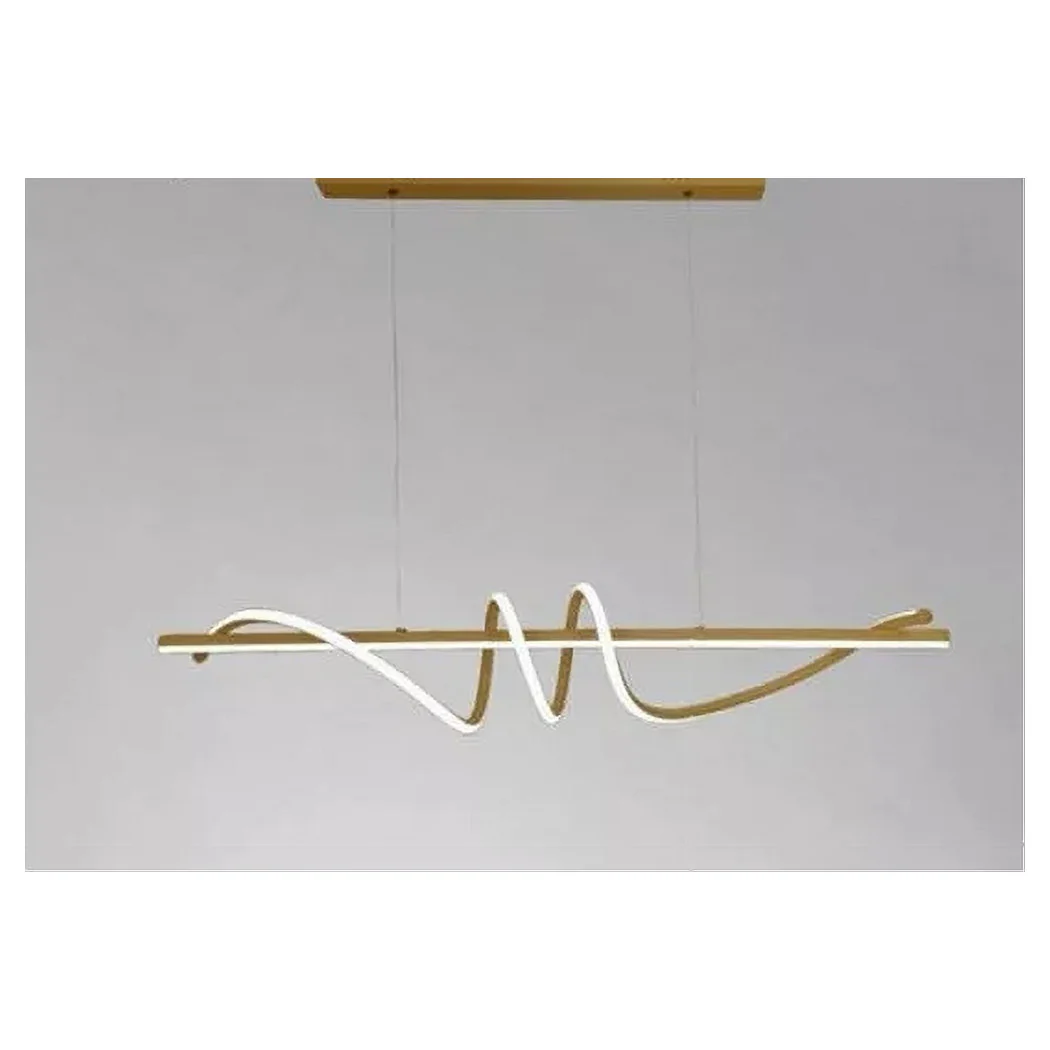 Colgante LED LED 65W Oro Espiral ondulado Luz ondulada 6500K Horizontal Vortex 32453