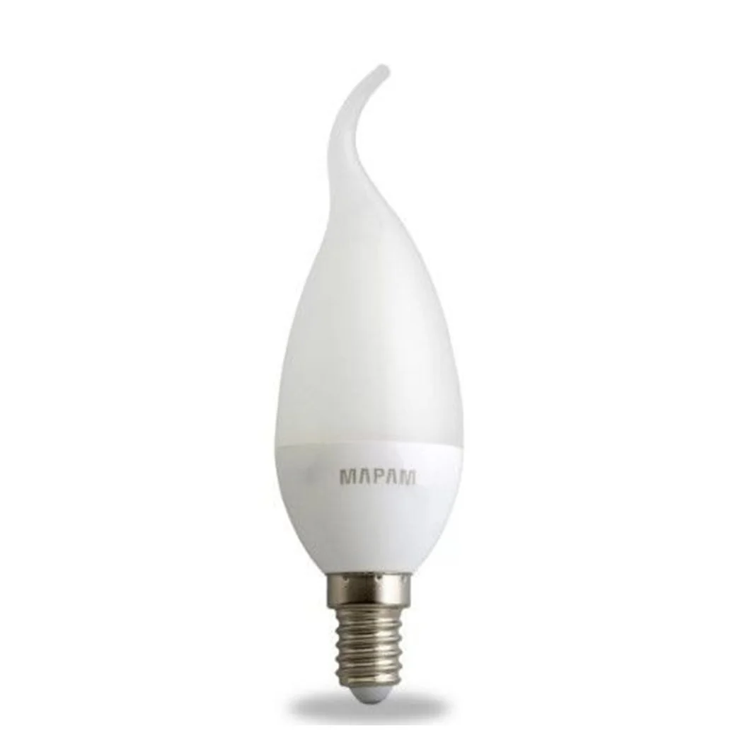 LAMPADINA LED CANDELA OPACA E14 3 WATT NATURAL LUCE 4500K ALTA QUALIDAD 00531