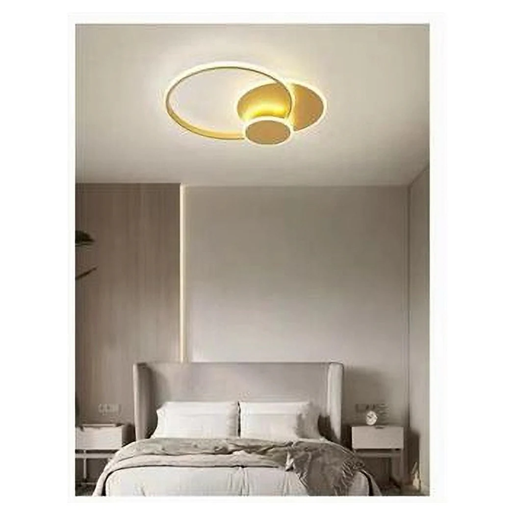 Círculo LED LED LED frío 38 W Leche de techo de oro moderno 50040