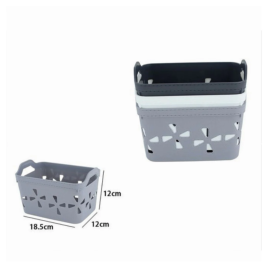 Set 2 PCS Cesta Cesta Cesta Cesta Puerta Todas con asas 18.5x12x12 cm 10723