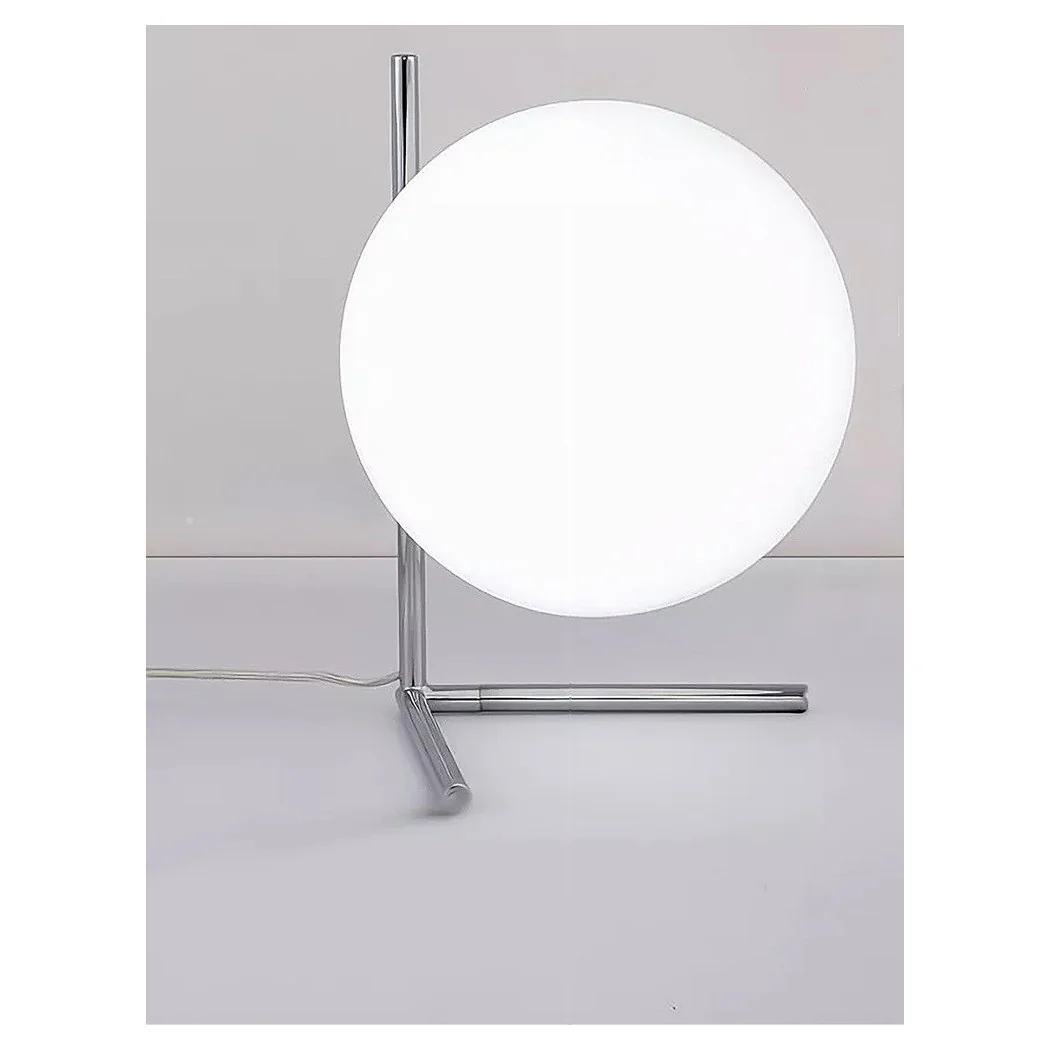 Lámpara de mesa Rama de escritorio con esfera de cristal Luz E27 Lámpara de plata 33887