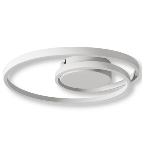 18500K Luz colgante araña LED 18W disco placa placa blanco negro redondo 33184