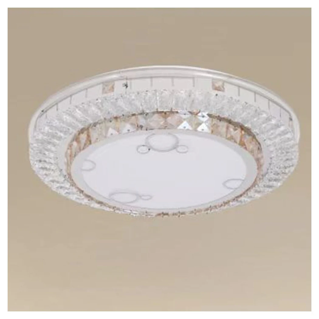Luz de techo de techo 65W Ø50 cm Diseño de capa LED con cristales Burbujas Luz fría 51369