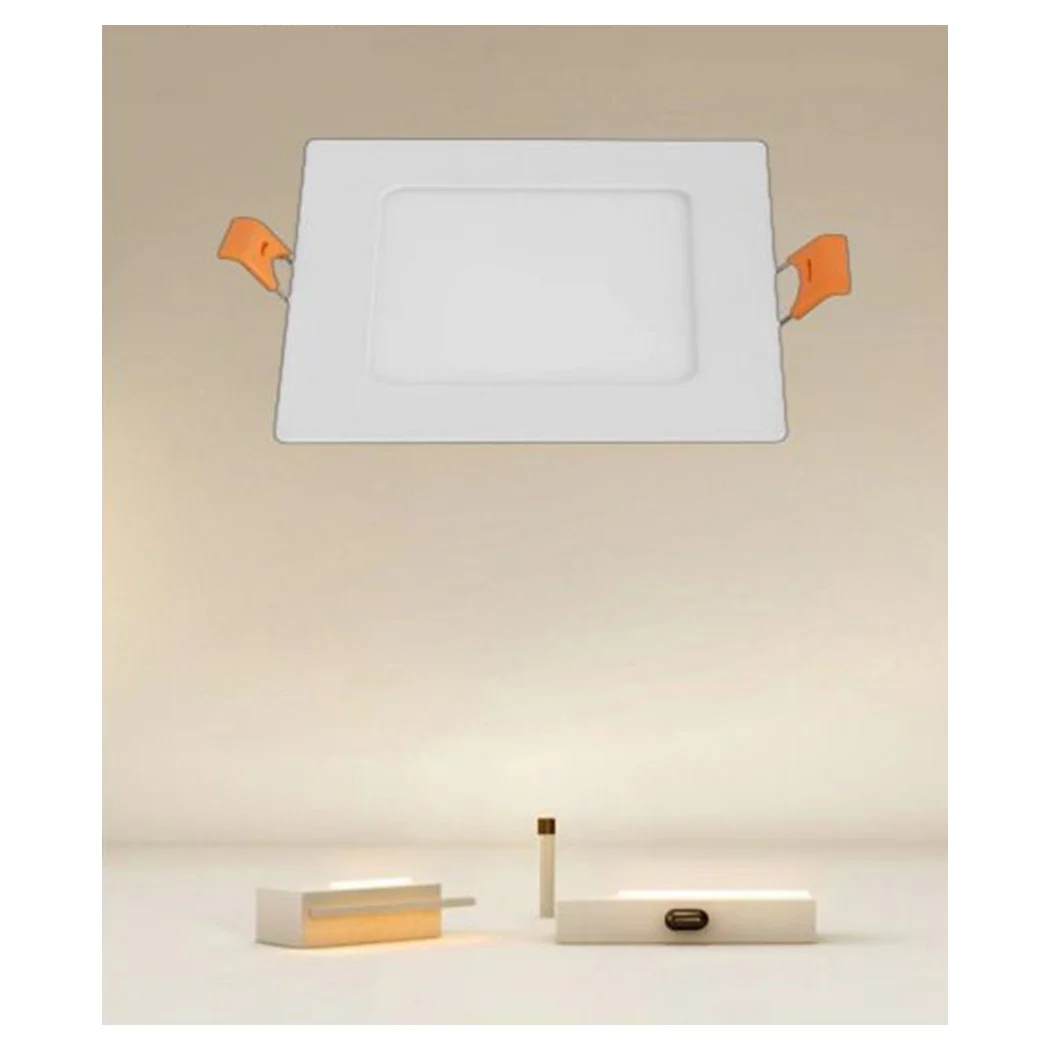 LED PANEL 6 WATT POR INCASSO BIANCO 120MM LUCE 3000K-6500K IP20 00083