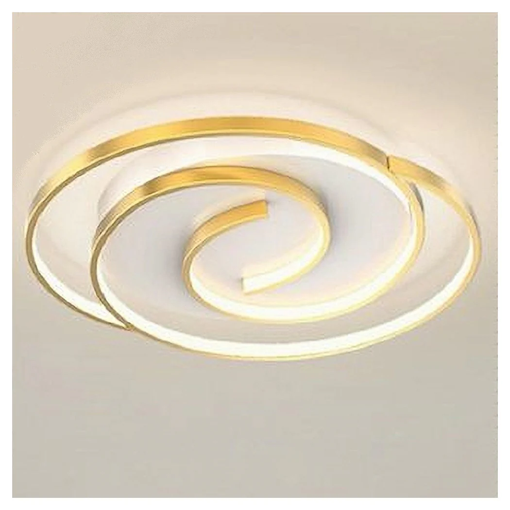 Luz de techo LED 45W Círculo Espiral Vortex Oro Araña Luz de techo 4000K 70630