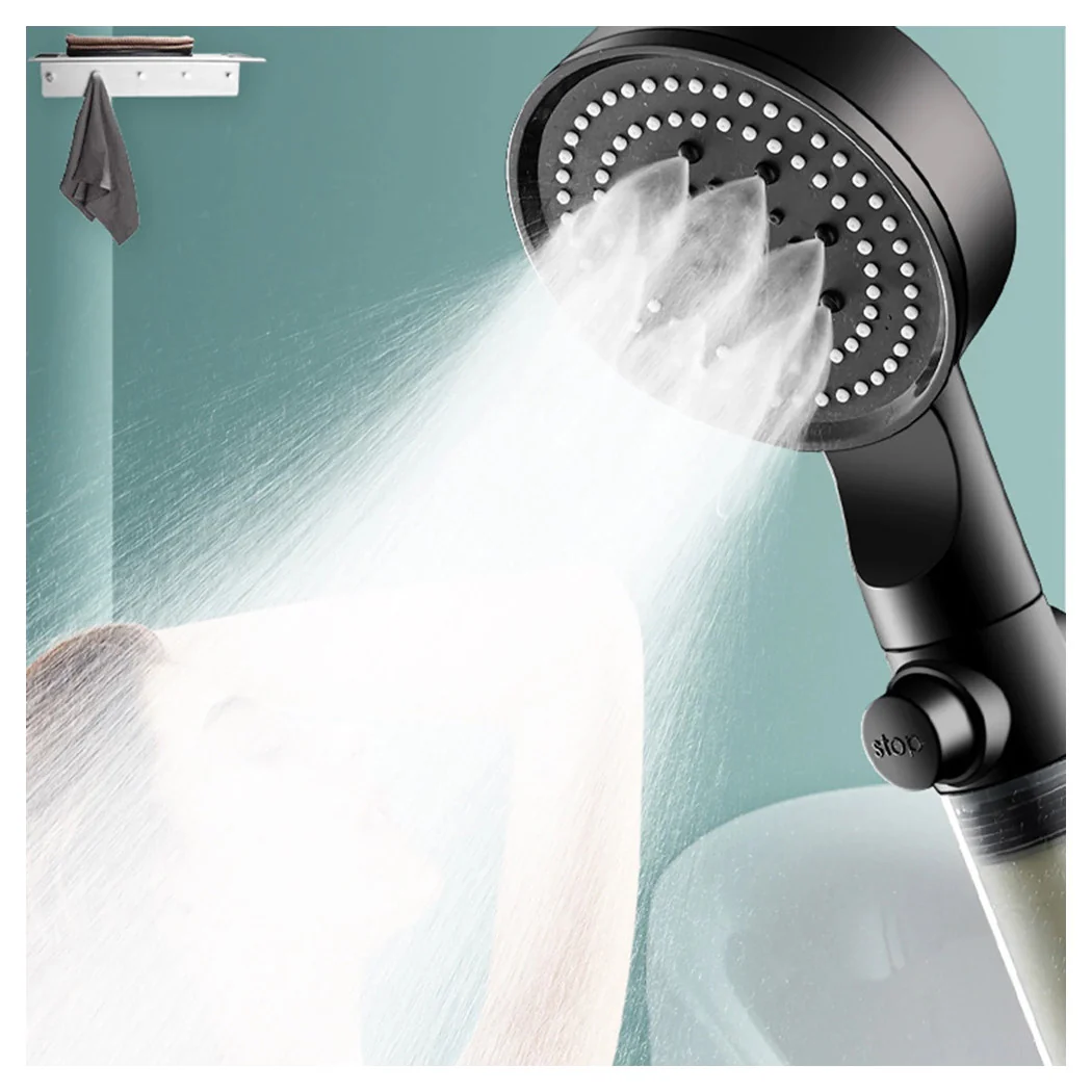Baño de ducha de ducha de ducha de mano múltiple con botón de filtro moderno 87527