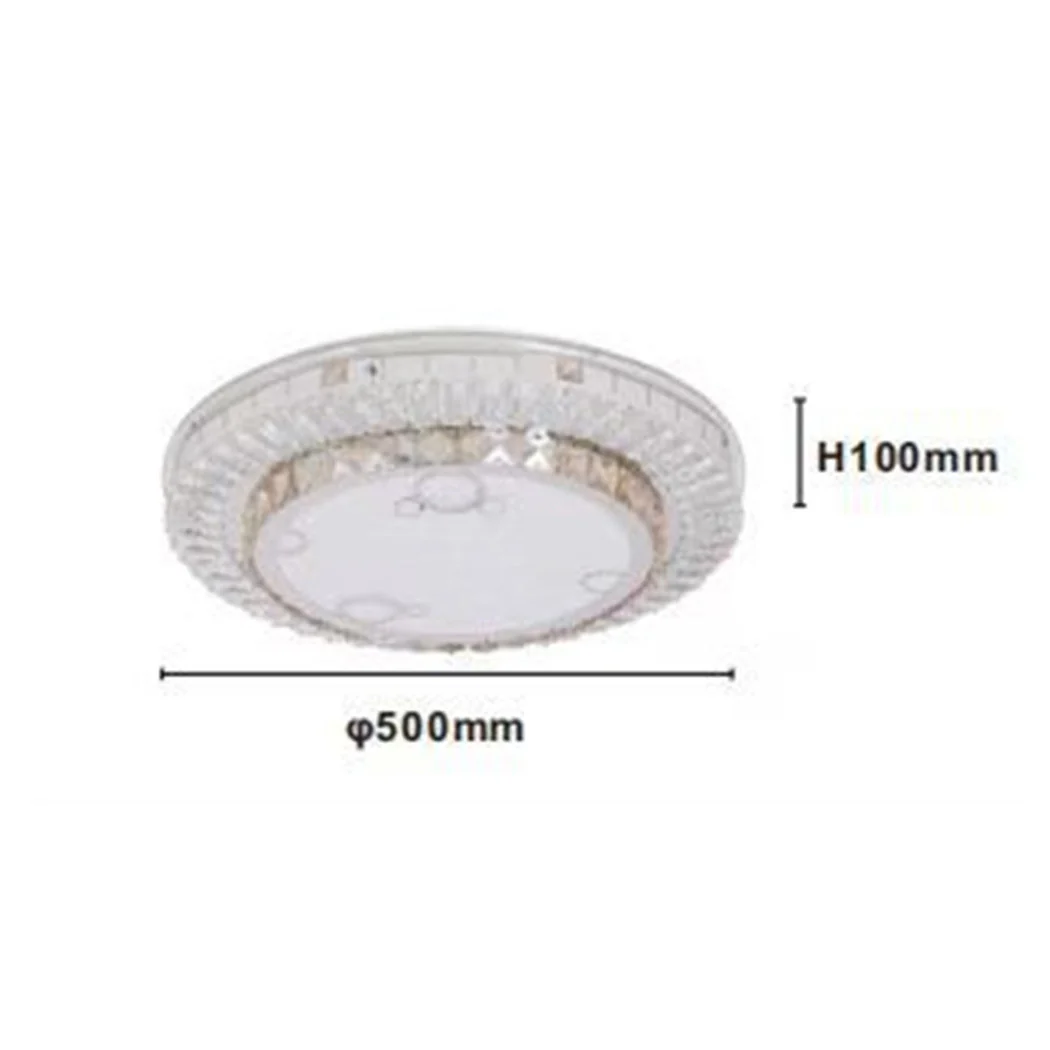 Luz de techo de techo 65W Ø50 cm Diseño de capa LED con cristales Burbujas Luz fría 51369
