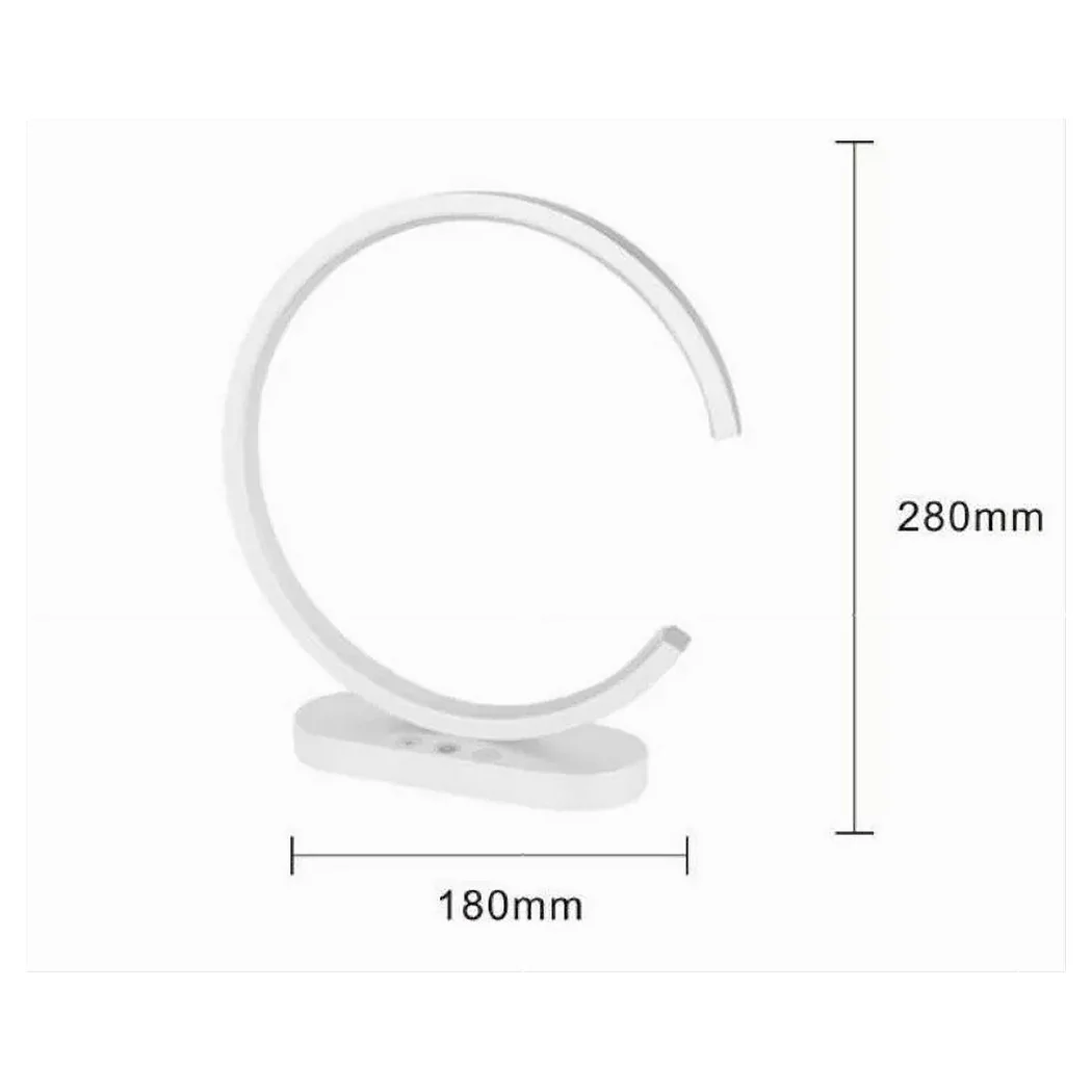 12W LED Lámpara de mesa Diseño Curve Tela Táctil Tela de noche Mesa de noche IP20 32736