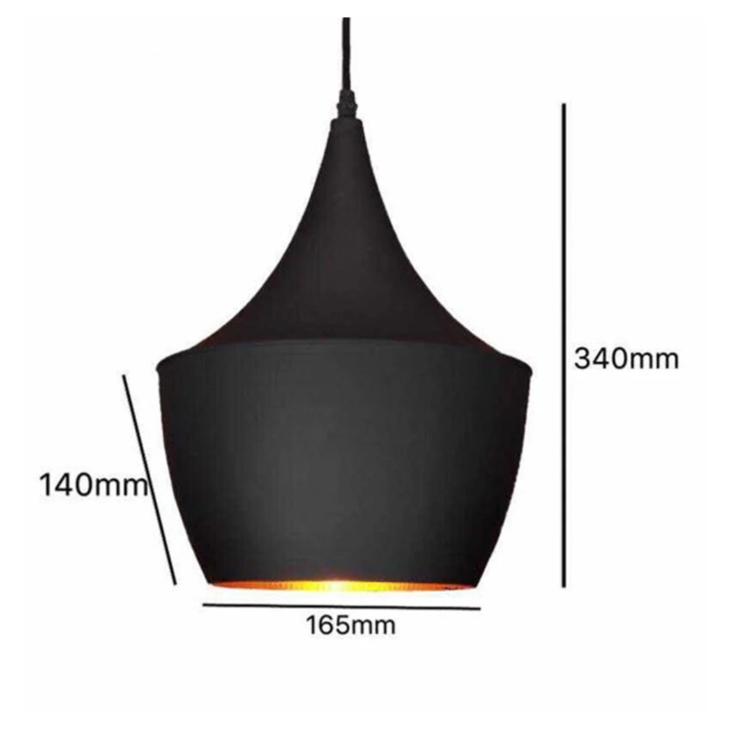 Lámpara de lámpara de estilo vintage industrial E27 Nero CO3824-2 ATAQUE