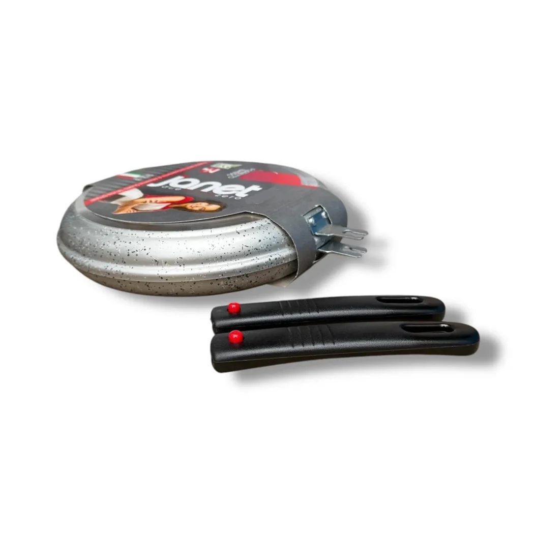 Patada de arbusto en forma de posición Ø28cm 7 capas PFOA gratis con manijas extraíbles 037852m