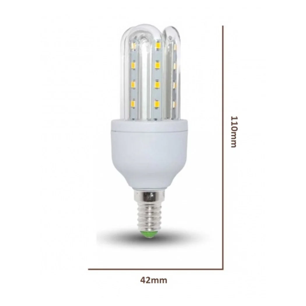 Bombilla LED E14 5W 3U JN05 TUBO LINEARIO TUBO TUBO LUZ NATURAL 4000K 475LM 87132
