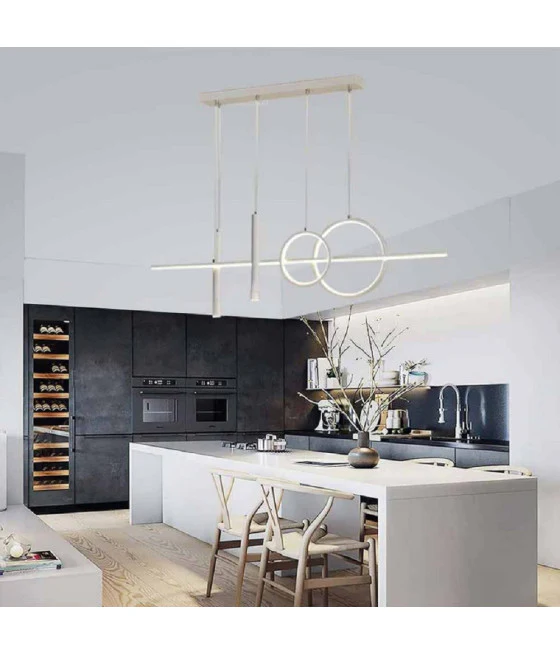 Suspensión Chandelier Semillas Esfera Silver Doma Enmarcado Cristales E27 32965