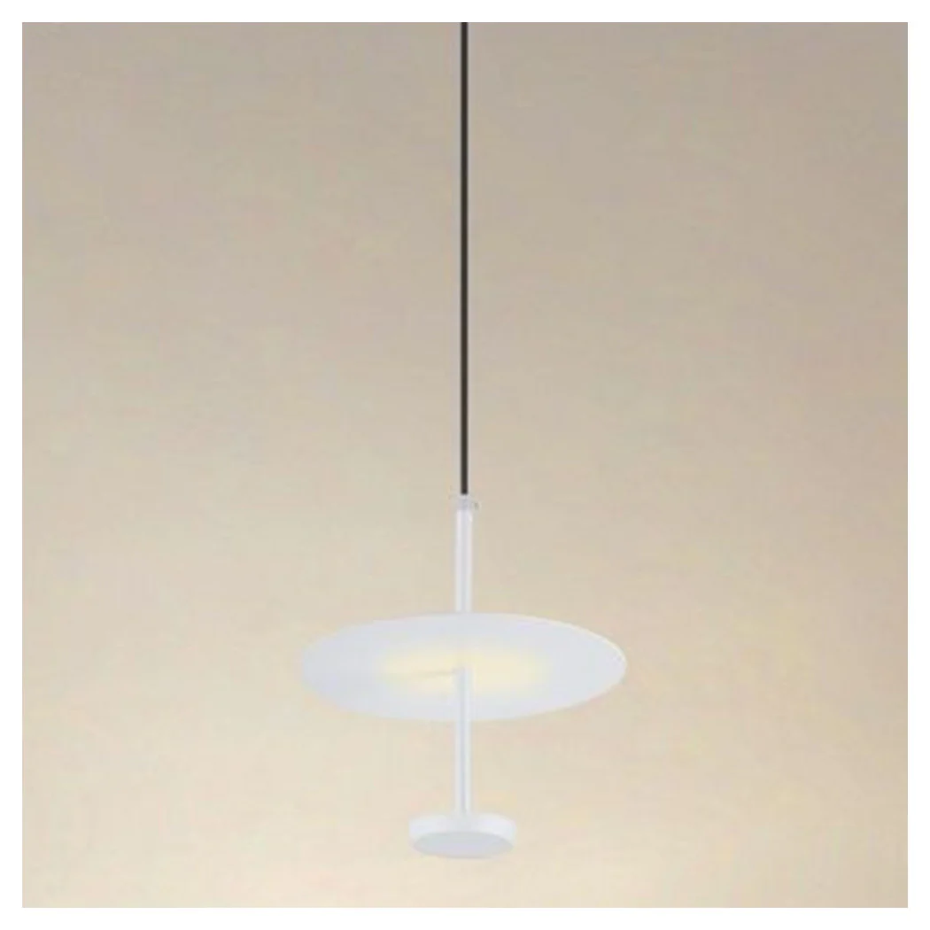 Colgante de luz Chandelier 4000K LED 12W disco lampana blanca redonda 33092