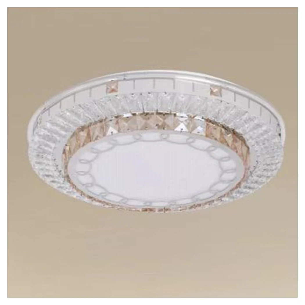 Lámpara de techo de techo 45W Ø40cm LED Capa de diseño Cristales Cadena de luz fría 03531