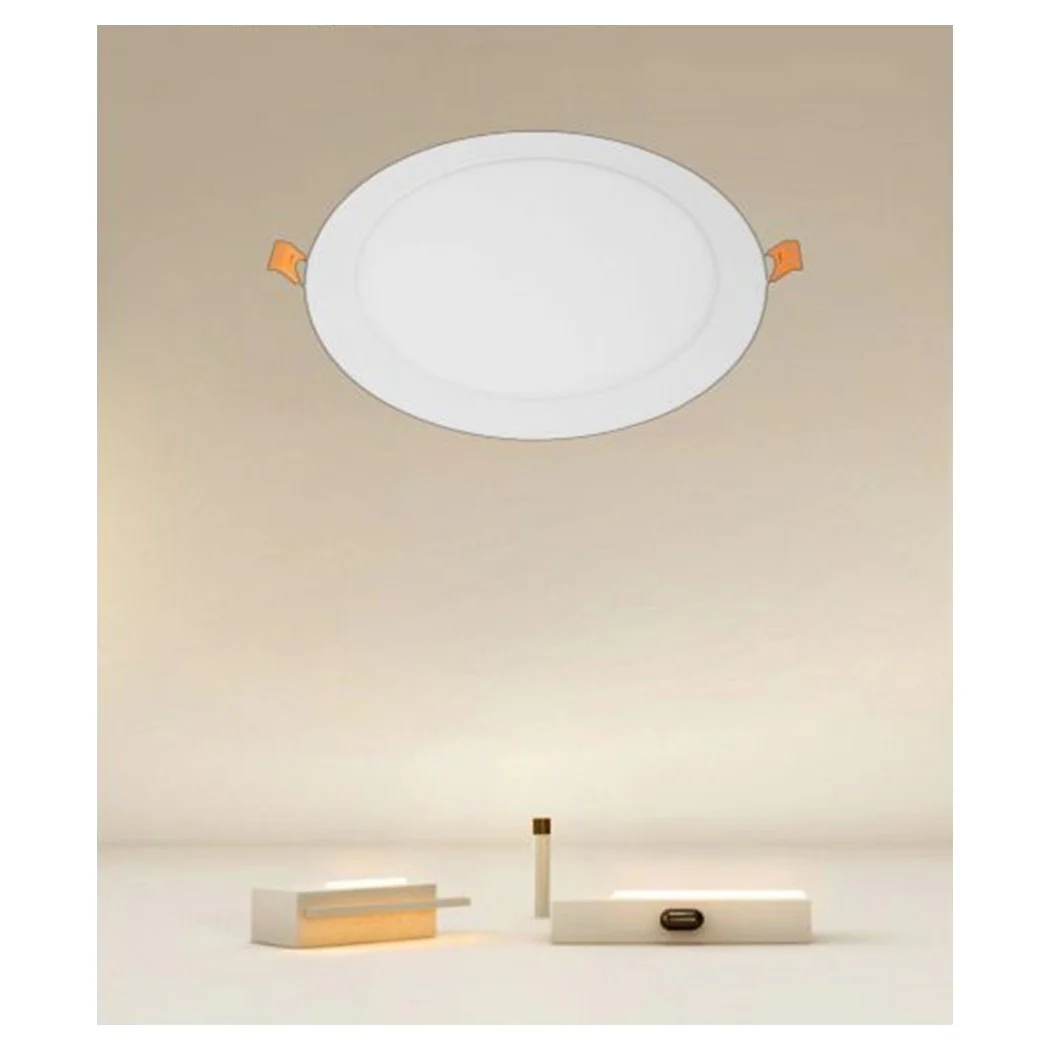LED PANEL 18WATT POR INCASSO ROTONDO BIANCO Ø225MM LUCE 3000K-6500K IP20 00045