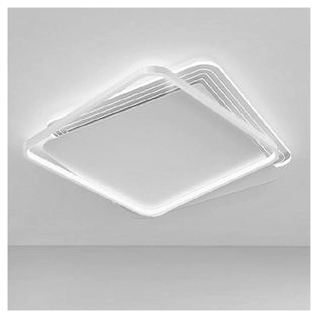 Luz de techo LED 35W cuadrado blanco araña moderna techo luz fría 70708