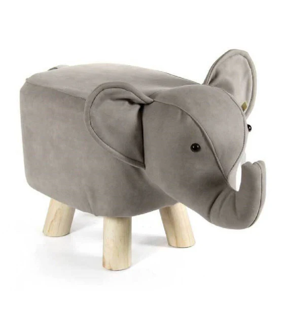 Pouff Puff Puf Pouf Contenedor Acolchado de almacenamiento Acolchado Sentado Beige 76x38x35cm 79425