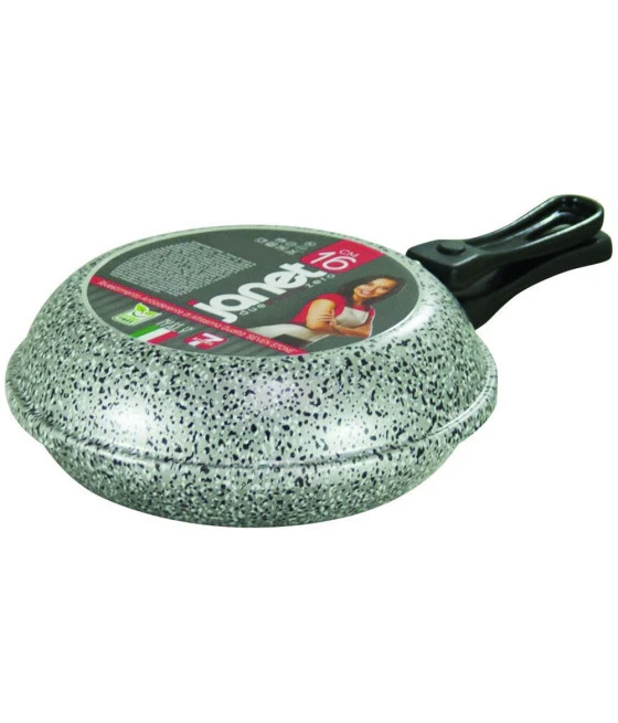 Pote de freidor de aluminio 24 cm Recubrimiento antiadherente con asa 036640m