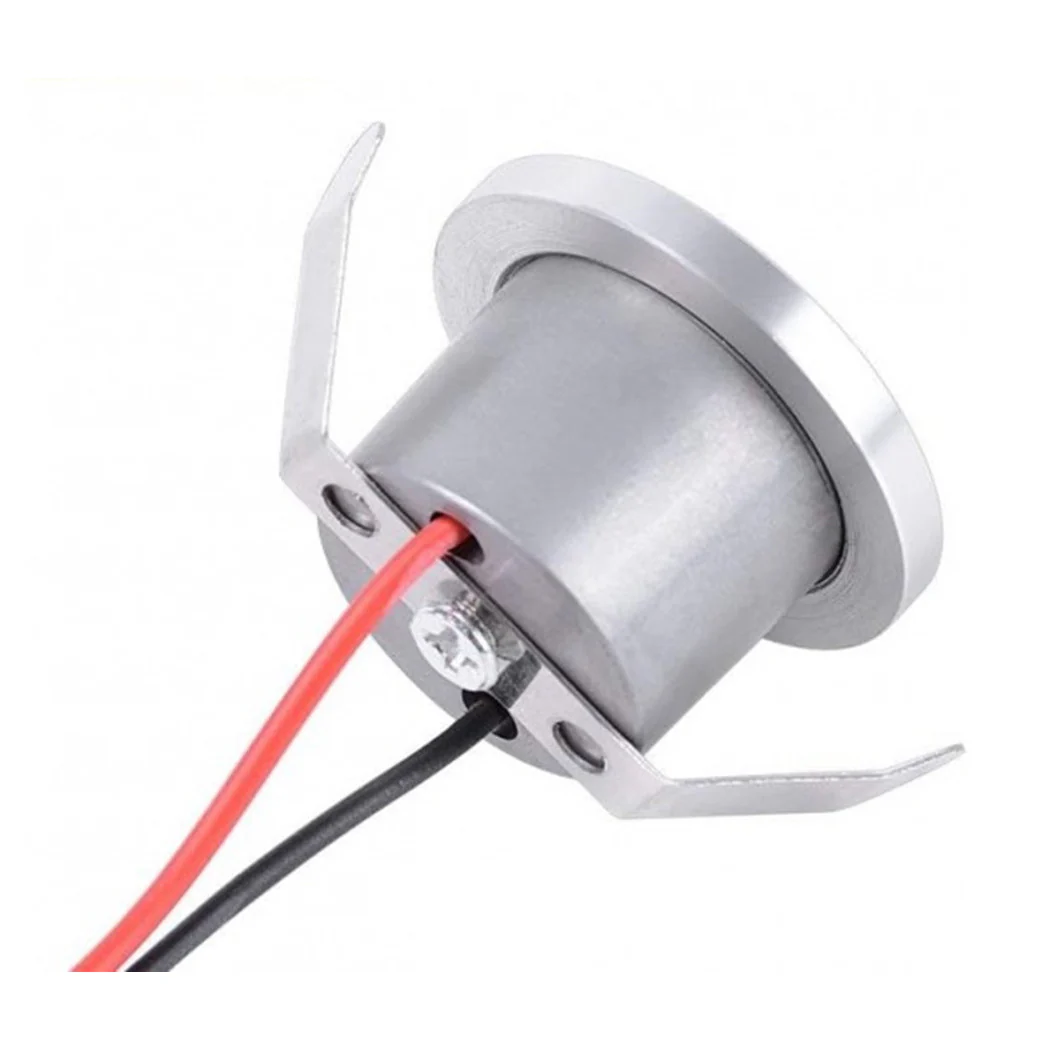 Spotlight 1W LED Techo empotrado IP20 Silver Mini Spot Luz natural puntajes 00250