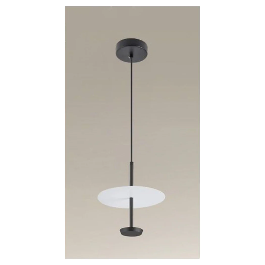 6500K LED colgante araña 12w disco placa placa blanco blanco redondo 33122