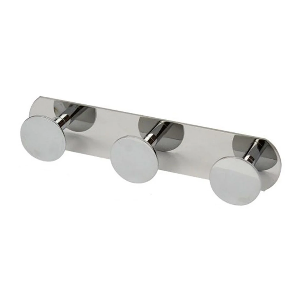 Percha con 3 ganchos para colgar Toalla de toalla 3 plazas Casa cromada 59762