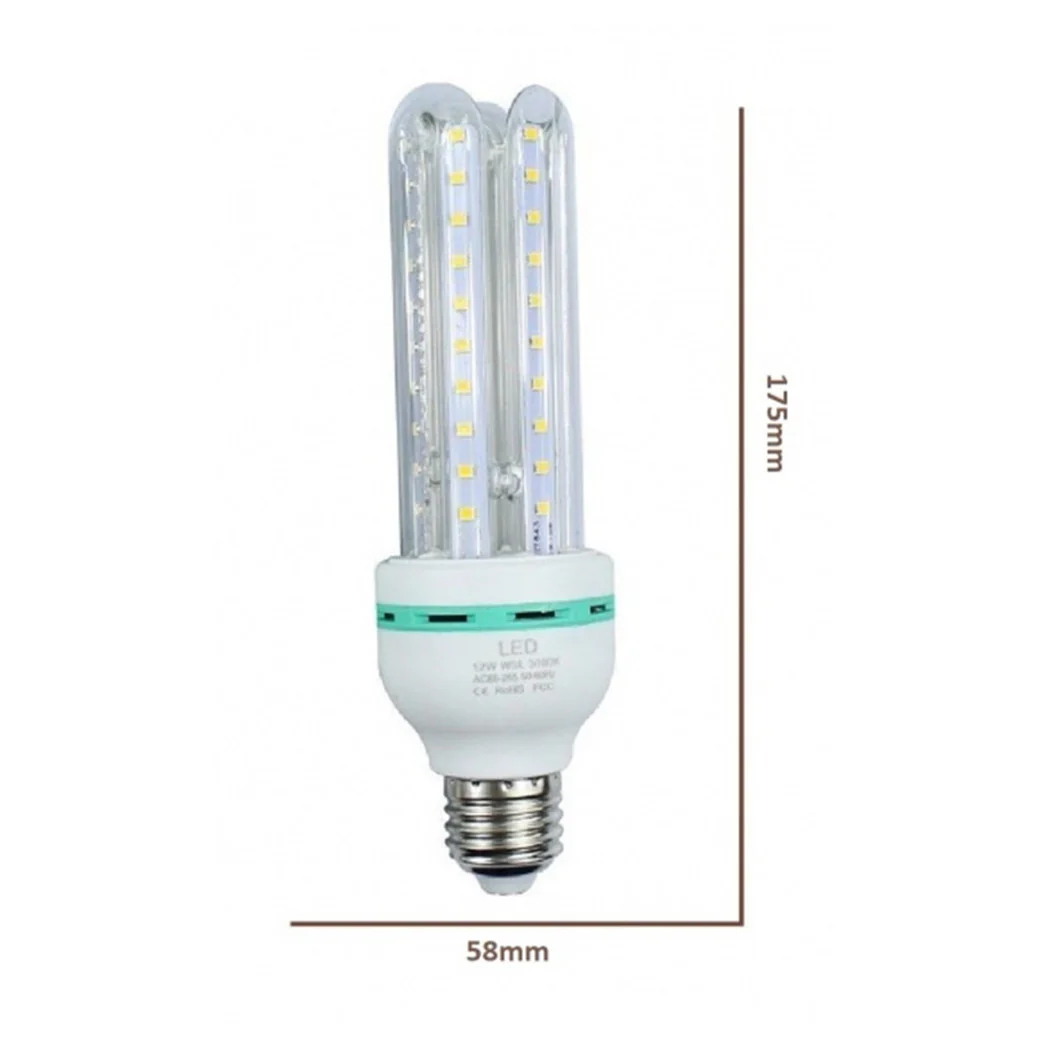 LED bulb E27 20W 4U 1900LM tubular linear tube hot warm light natural