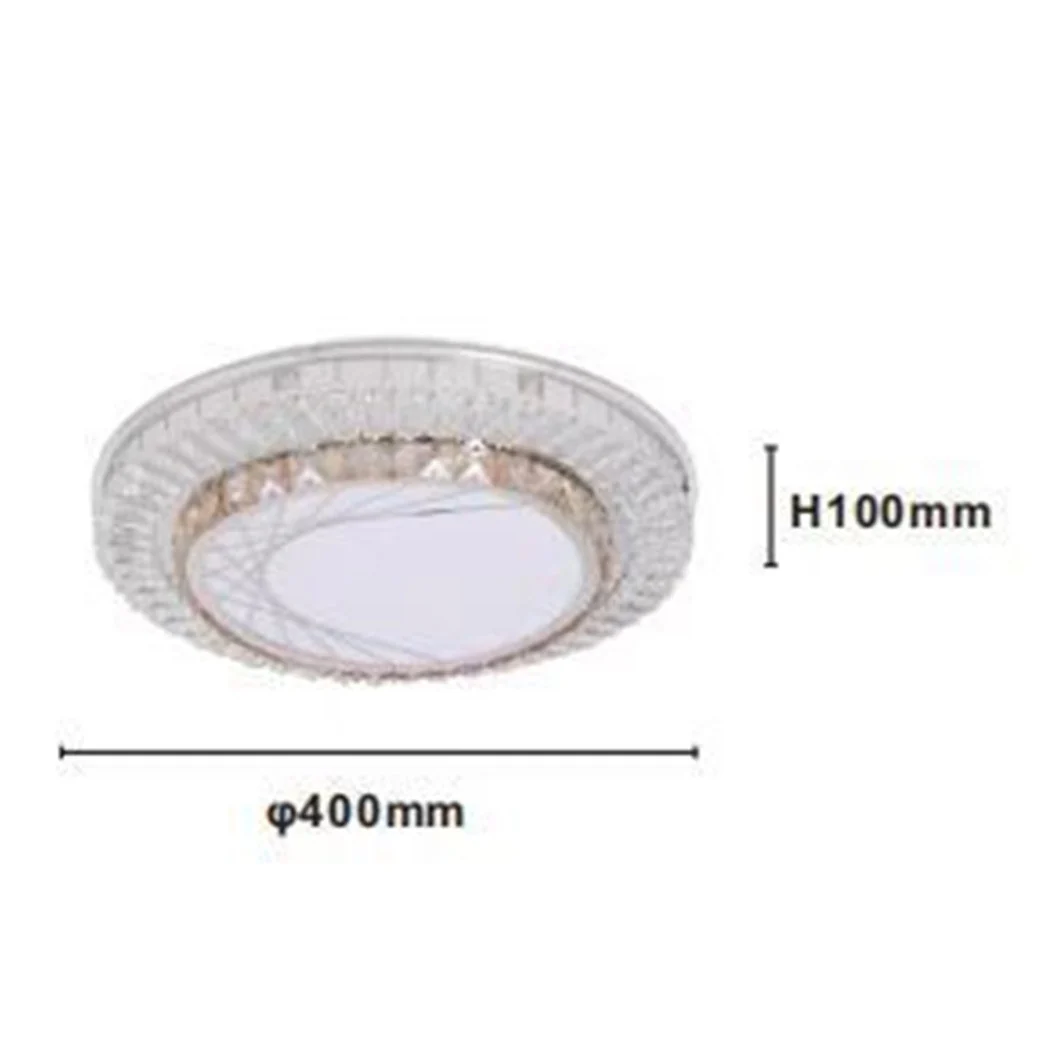 Luz de techo de techo 45W Ø40cm LED CHISTUS CHISTALS CRISTATE LIGHT 12190