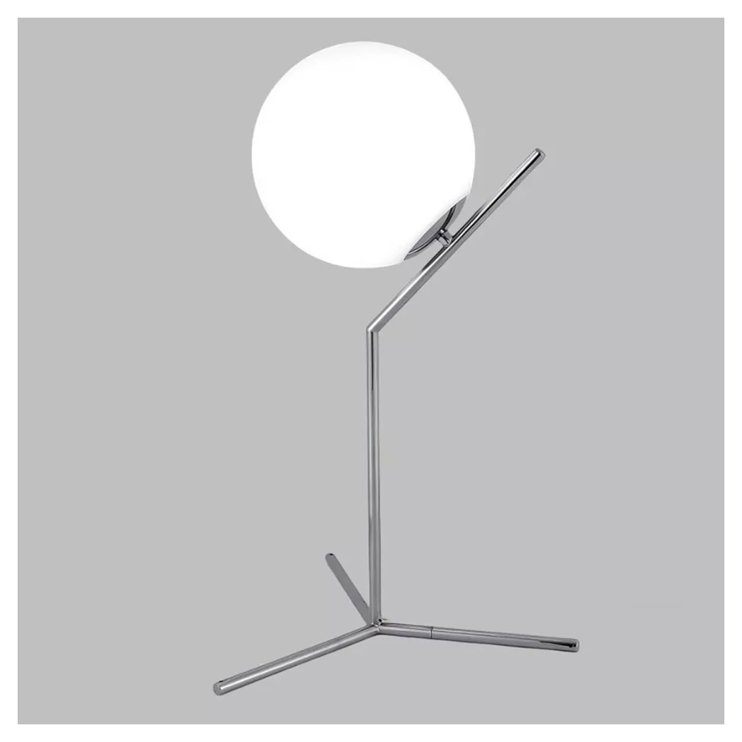 Lámpara de escritorio de rama con esfera E27 plateado luz brillante Minimal Mesa LED 10236