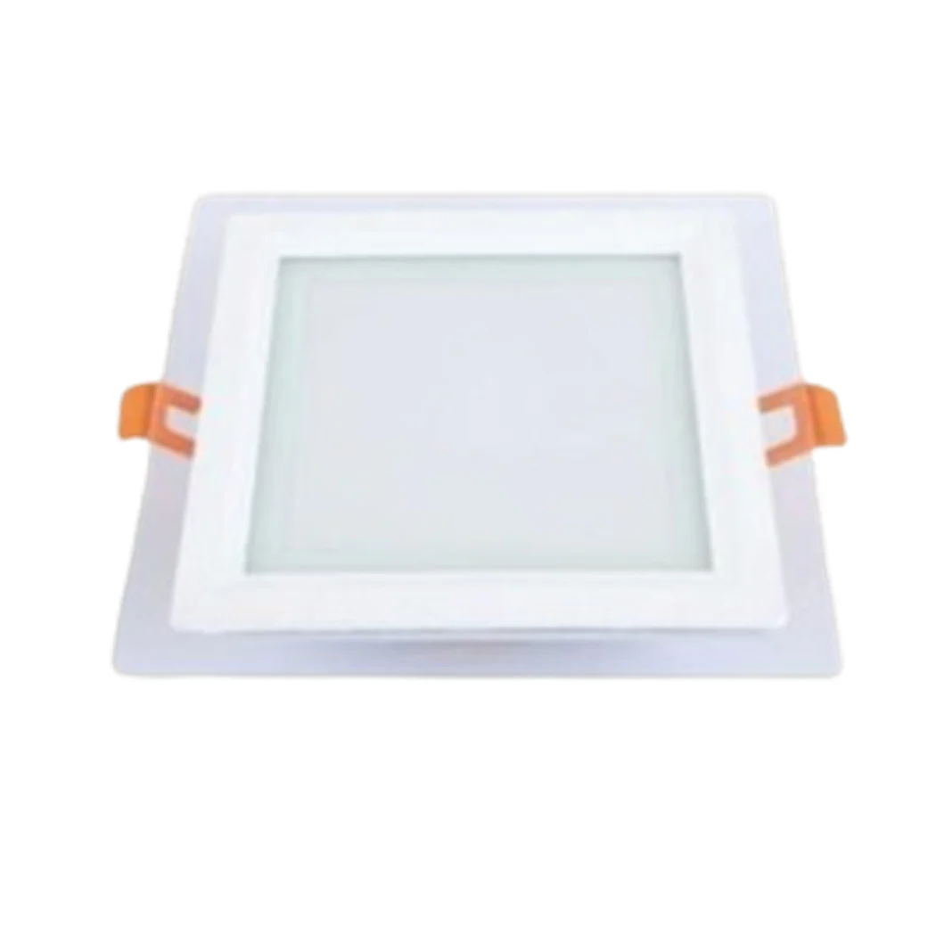 LED PANNEL INCASSO LUCE 3000K-6500K 12W QUADRATO AM-CS-12 CON BORD TRANSPARENT 00687