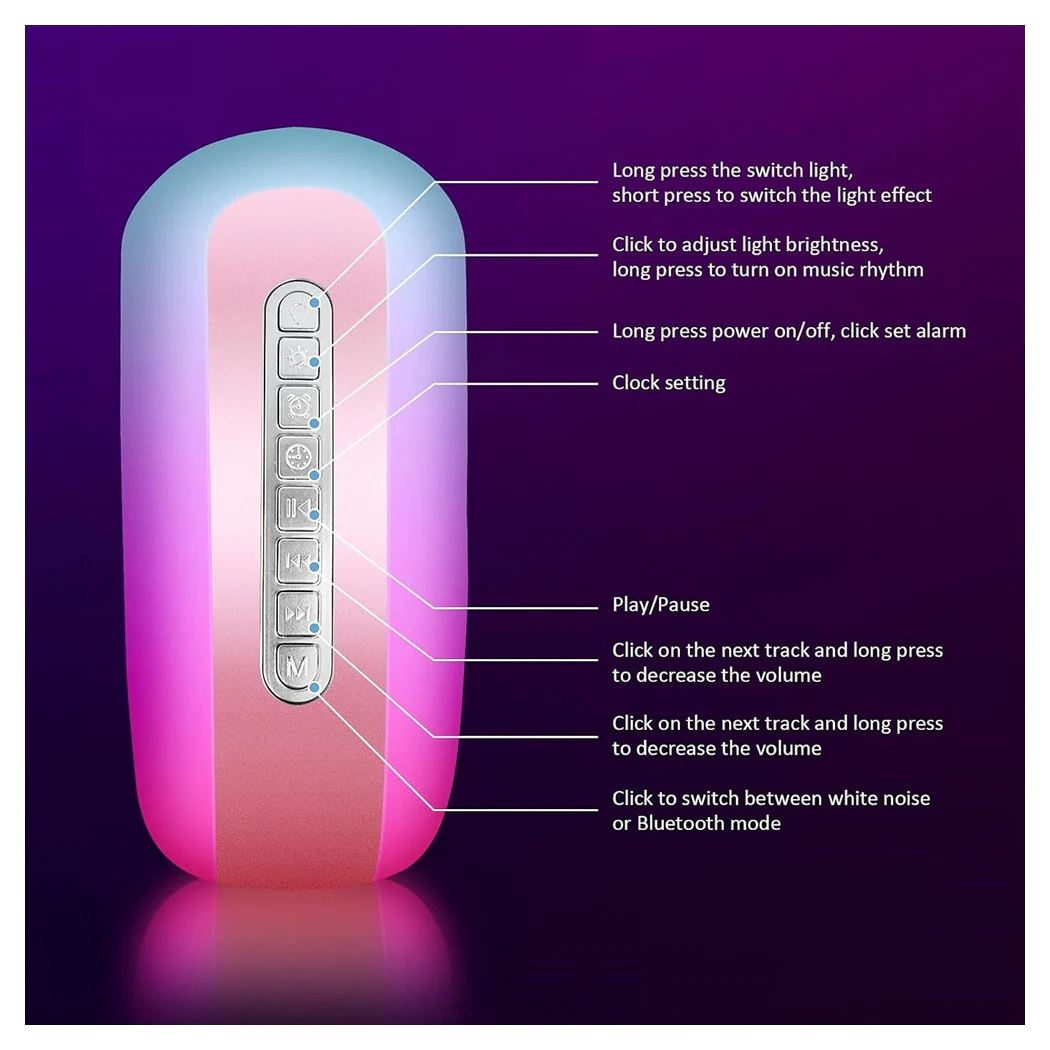 LAMPADA DE LA MÚSICA INTELLIGENT TABLE LED BLUETOOTH PARA LOS NIÑOS