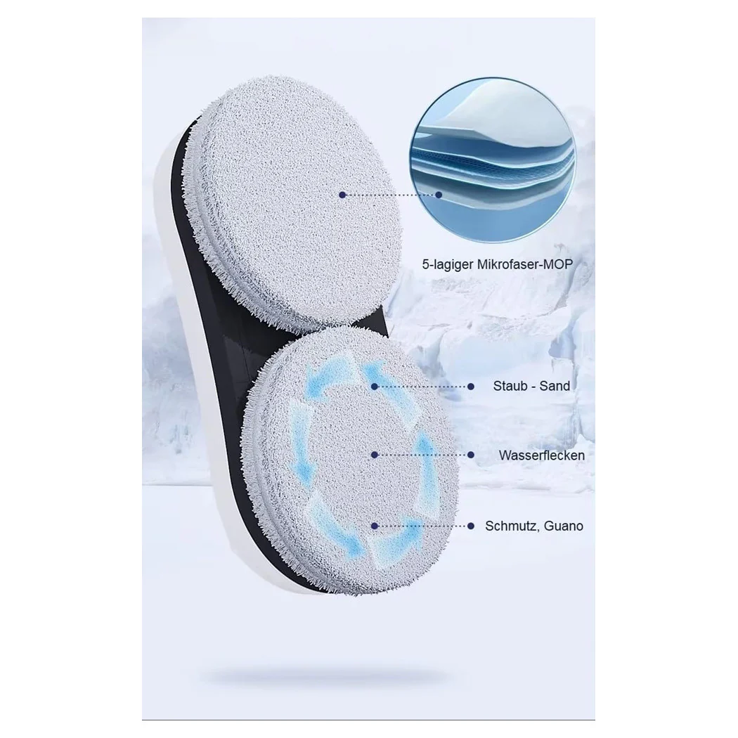 Ventana de limpieza de robots con agua pulverizada inteligente Bifaceae 5600PA Control de aplicaciones