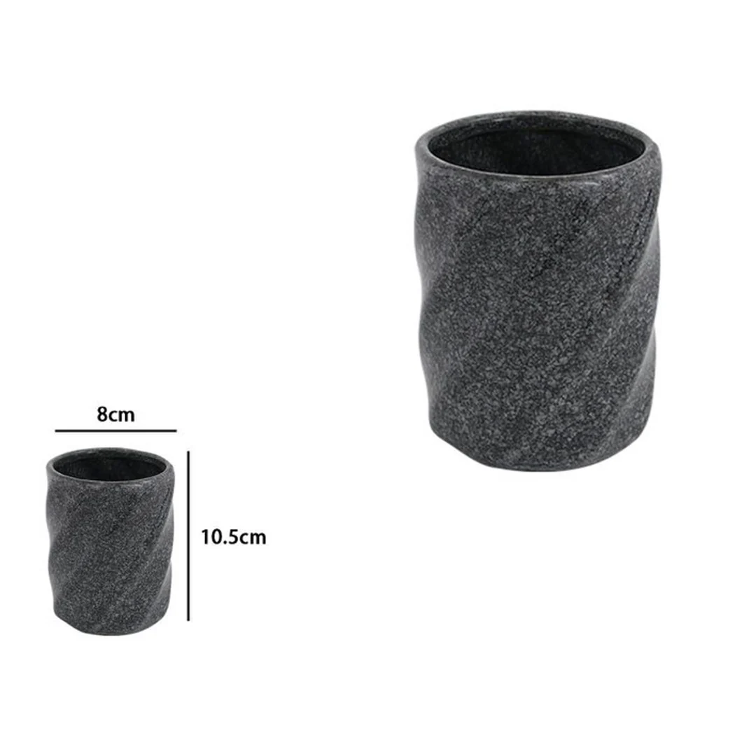 Cepillos de cerámica de vidrio de cerámica de cerámica de mármol de mármol de baño negro accesorios 87795