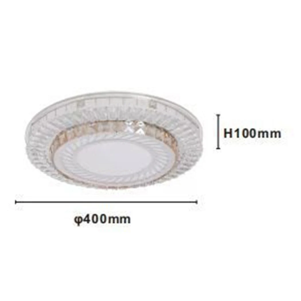 Diseño de capa LED de techo de techo 45W Ø40cm con cristales de luz fría 66966